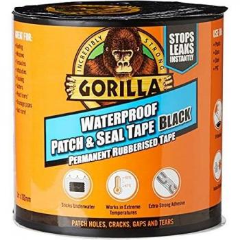 Gorilla Glue Waterproof Patch and Seal Tape Black 100mm 3m