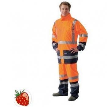 Sicherheitsregenhose gelb/marine EN471 Klasse 3, Größe L, Farbe orange/marine