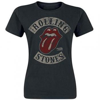 T-Shirt The Rolling Stones 1978 S-XXL Donna colore nero