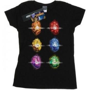 T-shirt Avengers Infinity War en coton pour femmes avec pierres d'infinité