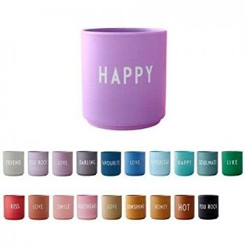 Tazza Design Letters con Lasergravura Rosa Scuro