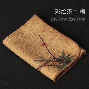 Thick Absorbent Painted Tea Pot Mat