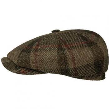 German‑Made Flatcap mit Schirm – Stetson Hatteras (Oliv)