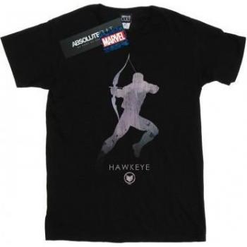 Jungen T-Shirt mit Hawkeye Silhouette 9-11 Jahre in Weiß