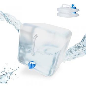 Transparent-blaues Wasserkanister Set, 3x 20 l