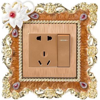 Autocollant floral pour interrupteur