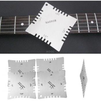 Tailleur de Guitare Crantée – Ensemble 4 Jauges Rayons + Touche
