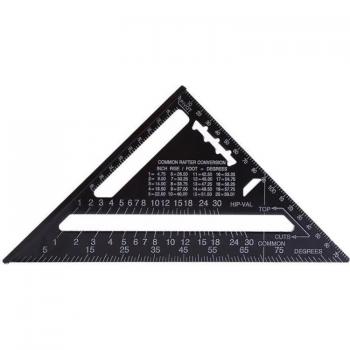 Aluminio Triangular 7/12” – Regla Cuadrada de Carpintero