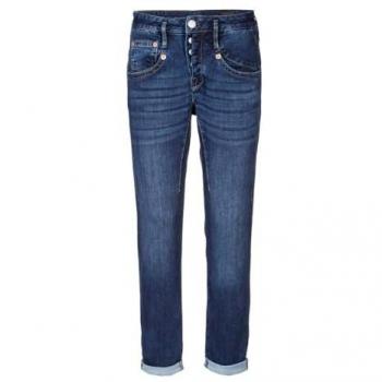 Herrlicher Boyfriend-Jeans Shyra Cropped Jogg Denim weiche Haptik, Abriebeffekte, Vintage