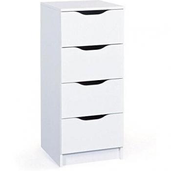 Commode ALTOBUY Jenny 4 tiroirs Blanc