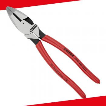 KNIPEX 09 01 240 Kabelzange ''Lineman's Pliers'' amerikanisches Modell schwarz atramentiert 240 mm