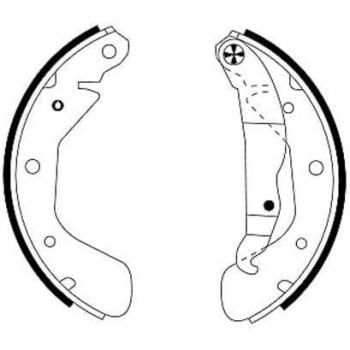 Bremsbackensatz TEXTAR 91044800 – Kompatibel mit 91149504, 1605811, 1605909
