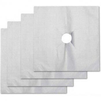 Kitchen Gas Stove Protector Liner 4 PCS Reusable Non-Stick Film Set