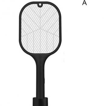 Raqueta eléctrica para mosquitos con carga USB y luz LED P9J9