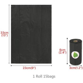 Dispensador de bolsas de desechos para perros y gatos, soporte verde y negro