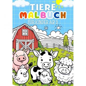 Tiere Malbuch für Kinder ab 3 Jahre Kinderbuch
