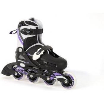 Meisjes Inline Skates Verstelbaar Zwart 37