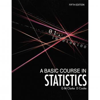 A Basic Course in Statistics by D. Cooke Paperback Book