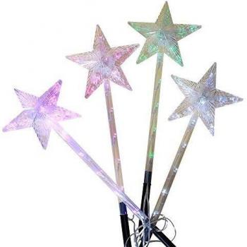 Étoiles lumineuses à planter avec énergie solaire x4
