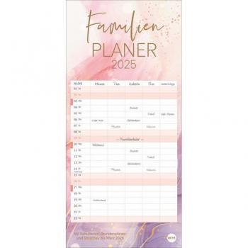 Heye Watercolor Familienplaner 2025