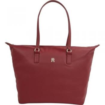 Tommy Hilfiger Bolso Tote Rojo Poliéster Reciclado