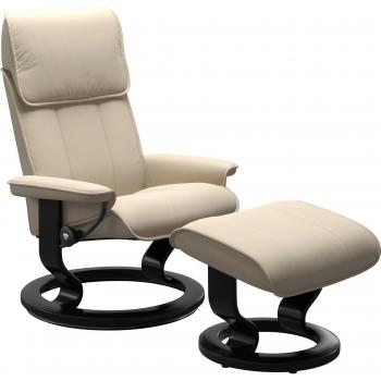 Stressless® Relaxsessel Admiral, Set mit Hocker, Größe M & L