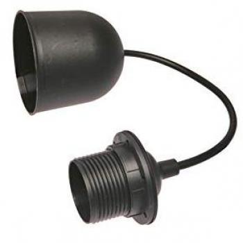 Portalampada da soffitto Poly Pool con cavo nero E27 80cm PP0373.2