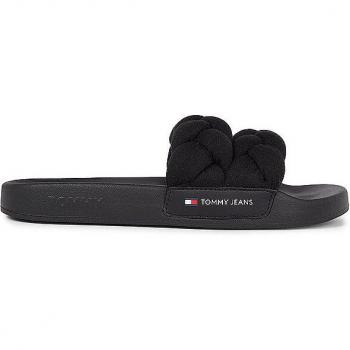 Size 10 US Black Tommy Hilfiger Women's Flip Flop Sliders