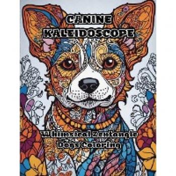 Canine Kaleidoscope: Whimsical Zentangle Dogs Coloring