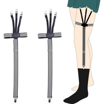 Camisa con Ligas para Calcetines y Tirantes