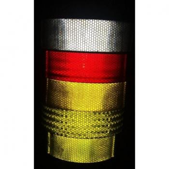 Bande de protection routière 5 cm × 1 m, auto‑adhésive, lumière fluorescente