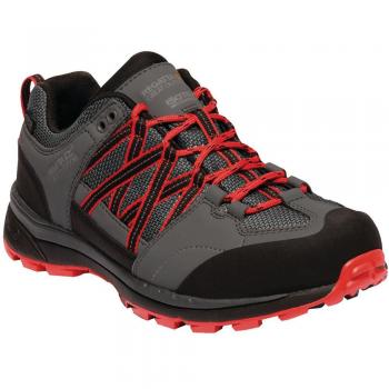 Bottes de Randonnée Basses Regatta Lady Samaris II, Gris (Dark Steel/Red Alert 776), 38 EU