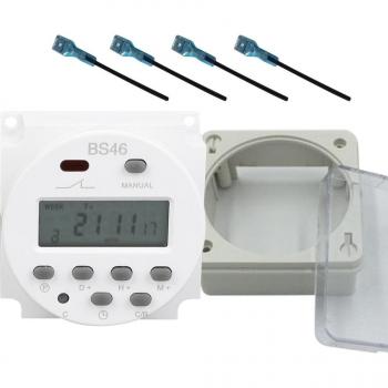 Four-Line Waterproof Timer Switch 12V-240V