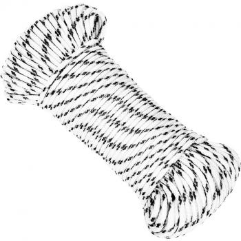 Corde de bateau en Polyester tressée Blanc 4 mm x 100 m