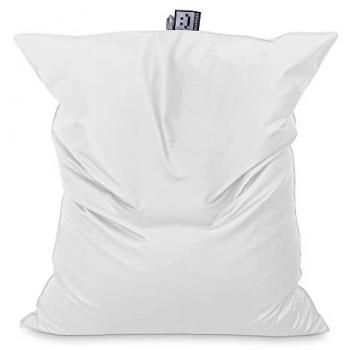 Puff Polipiel Blanco para Exterior Happers