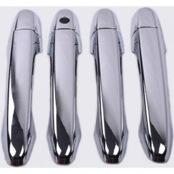 Carbon Fiber Chrome Door Handle Trim for Honda Civic