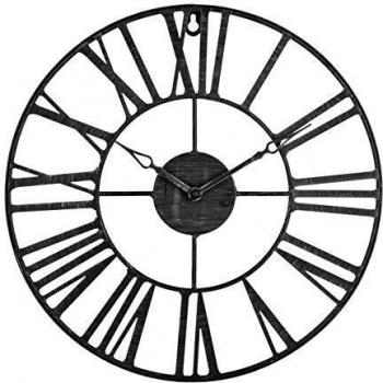 Pendule Métal Vintage Noir D36,5