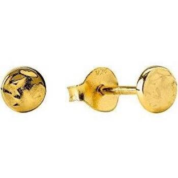 Violet Hamden Luna Gold‑Toned Sterling Silver Full Moon Studs VH16001