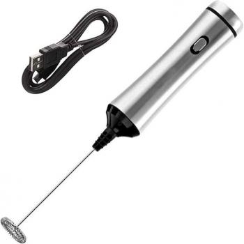 USB Milk Frother with Double Spring Head