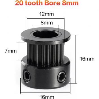 3dsway – poulie de synchronisation 2GT largeur 6mm