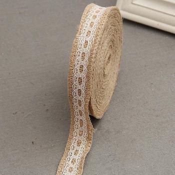 Fibre romantique brodée – ruban dentelle 2,5/6,5 cm, 2 m de décoration