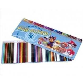 Set de 50 Lápices de Colores en Caja de Metal Paw Patrol