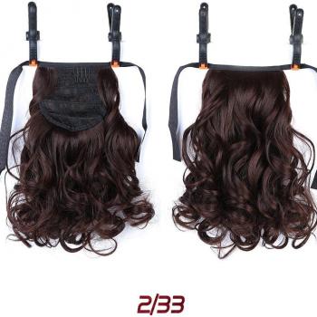 HOUYAN Extensions blonds 12 – Boucles courtes, pince de queue de cheval, thermique résistante