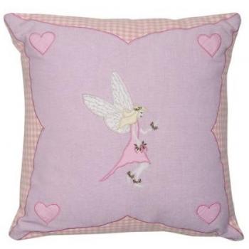 Fairy Kids Cushion Cover by Win Green