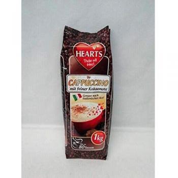 Hearts Cappuccino mit feiner Kakaonote Kakao 1kg Herz