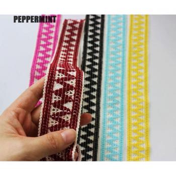 Cinta de Bordado 40mm con Motivo Cuadros para Bolsas y Ropa