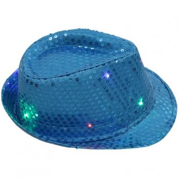 Casquette de danse de Noël avec LED et sequins