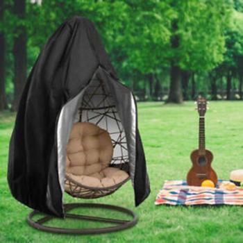 Housse de chaise à oscillation rotin – accrochage facile, imperméable