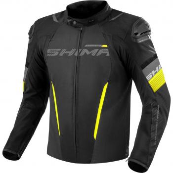 SHIMA Solid 2.0 Veste Imperméable Moto Noir Jaune Taille S