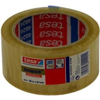 Cinta precinto 4024-66mx50mm transparente de tesa-tape caja de 6 unidades